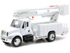International 4200 Line Maintenance Service Truck White Long Haul Trucker Series 1/43 Diecast Model New Ray NR15913E