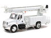 International 4200 Digger Service Truck White Long Haul Trucker Series 1/43 Diecast Model New Ray 15913F
