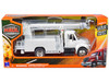 International 4200 Digger Service Truck White Long Haul Trucker Series 1/43 Diecast Model New Ray 15913F