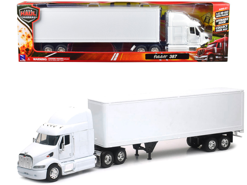 Volvo VN 780 Truck with Dry Van Trailer White Long Haul Truckers