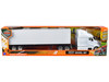 Peterbilt 387 Truck with Dry Goods Trailer White Long Haul Trucker Series 1/43 Diecast Model New Ray SS-15553D