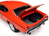 1969 Chevrolet Nickey Chevelle Hugger Orange with Black Stripes Muscle Car & Corvette Nationals MCACN 1/18 Diecast Model Car Auto World AMM1307