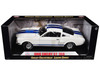 1966 Shelby Mustang GT 350 White with Blue Stripes 1/18 Diecast Car Model Shelby Collectibles SC160