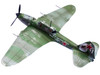 Ilyushin IL 2M3 Sturmovik Aircraft Green Camouflage Double Hero of the Soviet Union Ivan Pavlov Soviet Air Force 1/72 Diecast Model Airplane Legion LEG-14629LA