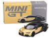 Bugatti Chiron Super Sport Gold Metallic and Black Limited Edition to 3000 pieces Worldwide 1/64 Diecast Model Car True Scale Miniatures MGT00513