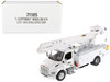 Peterbilt 536 Truck with Altec AA55 Aerial Service Body White Transport Series 1/32 Diecast Model Diecast Masters 71105