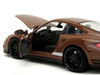 Porsche 911 Turbo Brown and Brown M&M Diecast Figure M&M s Hollywood Rides Series 1/24 Diecast Model Car Jada 34624