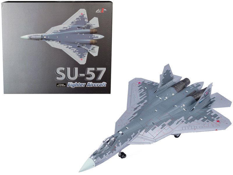 Sukhoi Su 57 Fighter Aircraft RF 81775 Russian Air Force 1/72 Diecast Model Air Force 1 AF1-0011A