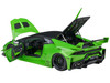 Lamborghini Huracan GT LB Silhouette Works Pearl Green Metallic with Black Top 1/18 Model Car Autoart 79128