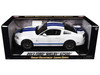 2013 Ford Shelby Cobra GT500 SVT White with Blue Stripes 1/18 Diecast Car Model Shelby Collectibles SC394