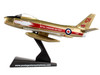North American Canadair Sabre Fighter Aircraft Golden Hawks Royal Canadian Air Force 1/110 Diecast Model Airplane Postage Stamp PS5361-4