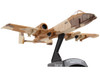 Fairchild Republic A 10 Thunderbolt II Warthog Aircraft Peanut Color Camouflage Scheme United States Air Force 1/140 Diecast Model Airplane Postage Stamp PS5375-2