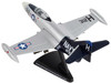Grumman F9F F 9 Panther Cougar Aircraft Blue Tail Fly United States Navy 1/100 Diecast Model Airplane Postage Stamp PS5393-3