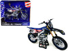 Yamaha YZ450F Dirt Bike Motorcycle #101 Eli Tomac American Flag Livery Motocross of Nations 1/12 Model New Ray 58423