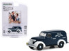 1939 Chevrolet Panel Truck Dark Blue with White Fenders Grocery & Market Delivery Norman Rockwell Series 5 1/64 Diecast Model Car Greenlight 54080A