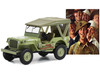 1945 Willys MB Jeep Light Green U S Army Norman Rockwell Series 5 1/64 Diecast Model Car Greenlight 54080B