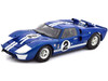 1966 Ford GT40 GT 40 Mark II #2 Blue 12 Hours of Sebring 1/18 Diecast Car Model Shelby Collectibles SC401