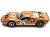 1966 Ford GT-40 MK II RHD Right hand Drive #5 Gold 24H Le Mans 1/18 Diecast Model Car Shelby Collectibles SC403