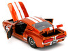 1967 Ford Mustang Shelby GT500 Candy Orange with White Stripes Bigtime Muscle Series 1/24 Diecast Model Car Jada 34722