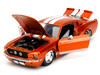 1967 Ford Mustang Shelby GT500 Candy Orange with White Stripes Bigtime Muscle Series 1/24 Diecast Model Car Jada 34722