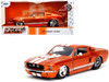 1967 Ford Mustang Shelby GT500 Candy Orange with White Stripes Bigtime Muscle Series 1/24 Diecast Model Car Jada 34722