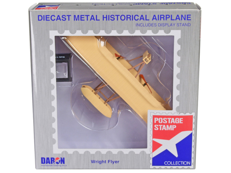 Wright Flyer Aircraft First Heavier Than Air Flying Machine 1/72 Diecast Model Airplane Postage Stamp PS5555