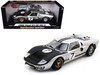1966 Ford GT-40 MK II #7 Silver 1/18 Diecast Model Car Shelby Collectibles SC404
