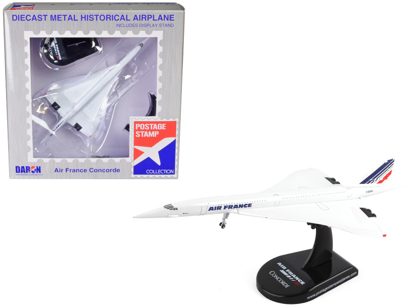 BAC Concorde Passenger Aircraft Air France 1/350 Diecast Model Airplane Postage Stamp PS5800-1