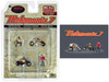 Motomania 7 4 piece Diecast Figure Set 2 Figures 2 Motorcycles Limited Edition to 4800 pieces Worldwide for 1/64 scale models American Diorama AD-76520MJ
