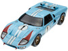 1966 Ford GT-40 MK 2 Blue #1 1/18 Diecast Model Car Shelby Collectibles SC411