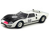 1966 Ford GT-40 MK 2 #98 White 1/18 Diecast Car Model Shelby Collectibles SC415