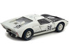 1966 Ford GT-40 MK 2 #98 White 1/18 Diecast Car Model Shelby Collectibles SC415