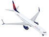 Boeing 737 900ER Commercial Aircraft Delta Airlines White with Blue and Red Tail 1/400 Diecast Model Airplane GeminiJets GJ2102