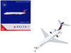 Boeing 717 200 Commercial Aircraft Delta Airlines White with Blue and Red Tail 1/400 Diecast Model Airplane GeminiJets GJ2103