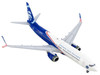 Boeing 737 800 Commercial Aircraft Alaska Airlines Honoring Those Who Serve White and Blue 1/400 Diecast Model Airplane GeminiJets GJ2122