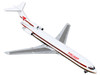 Boeing 727 200 Commercial Aircraft Trump Shuttle White with Red Stripes 1/400 Diecast Model Airplane GeminiJets GJ2176