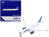  Airbus A220 300 Commercial Aircraft JetBlue Airways White with Blue Tail 1/400 Diecast Model Airplane GeminiJets GJ2182
