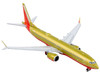 Boeing 737 MAX 8 Commercial Aircraft Southwest Airlines Gold with Red Stripes 1/400 Diecast Model Airplane GeminiJets GJ2186