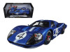 1967 Ford GT MK IV #4 Blue LeMans 24 Hours L.Ruby / D.Hulme 1/18 Diecast Model Car Shelby Collectibles SC426