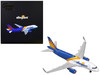 Airbus A319 Commercial Aircraft Allegiant Air White with Blue Tail Gemini 200 Series 1/200 Diecast Model Airplane GeminiJets G2AAY663