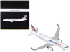Airbus A320 Commercial Aircraft Air France White with Tail Stripes Gemini 200 Series 1/200 Diecast Model Airplane GeminiJets G2AFR1208