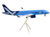 Airbus A220 300 Commercial Aircraft Breeze Airways Blue Gemini 200 Series 1/200 Diecast Model Airplane GeminiJets G2MXY1072