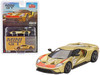 Ford GT #5 Holman Moody Heritage Edition Gold Metallic with Red Accents Limited Edition to 1800 pieces Worldwide 1/64 Diecast Model Car Mini GT MGT00536