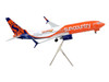Boeing 737 800 Commercial Aircraft Sun Country Airlines Orange and White Gemini 200 Series 1/200 Diecast Model Airplane GeminiJets G2SCX1184