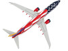 Boeing 737 800 Commercial Aircraft Southwest Airlines Freedom One American Flag Livery Gemini 200 Series 1/200 Diecast Model Airplane GeminiJets G2SWA1042