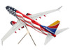 Boeing 737 800 Commercial Aircraft Southwest Airlines Freedom One American Flag Livery Gemini 200 Series 1/200 Diecast Model Airplane GeminiJets G2SWA1042