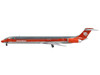 McDonnell Douglas MD 82 Commercial Aircraft AeroMexico Orange and Silver 1/400 Diecast Model Airplane GeminiJets GJ1165