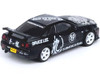 Nissan Skyline GT R R34 RHD Right Hand Drive Black Bruce Lee Legacy 50 Year Anniversary 1/64 Diecast Model Car Inno Models IN64-R34-BRUCELEE