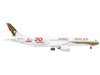 Boeing 787 9 Commercial Aircraft Gulf Air 70th Anniversary White with Graphics 1/400 Diecast Model Airplane GeminiJets GJ1909