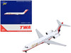 Boeing 717 200 Commercial Aircraft Trans World Airlines White with Red Stripes 1/400 Diecast Model Airplane GeminiJets GJ2008